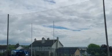 GAA netting replaced behind goal 