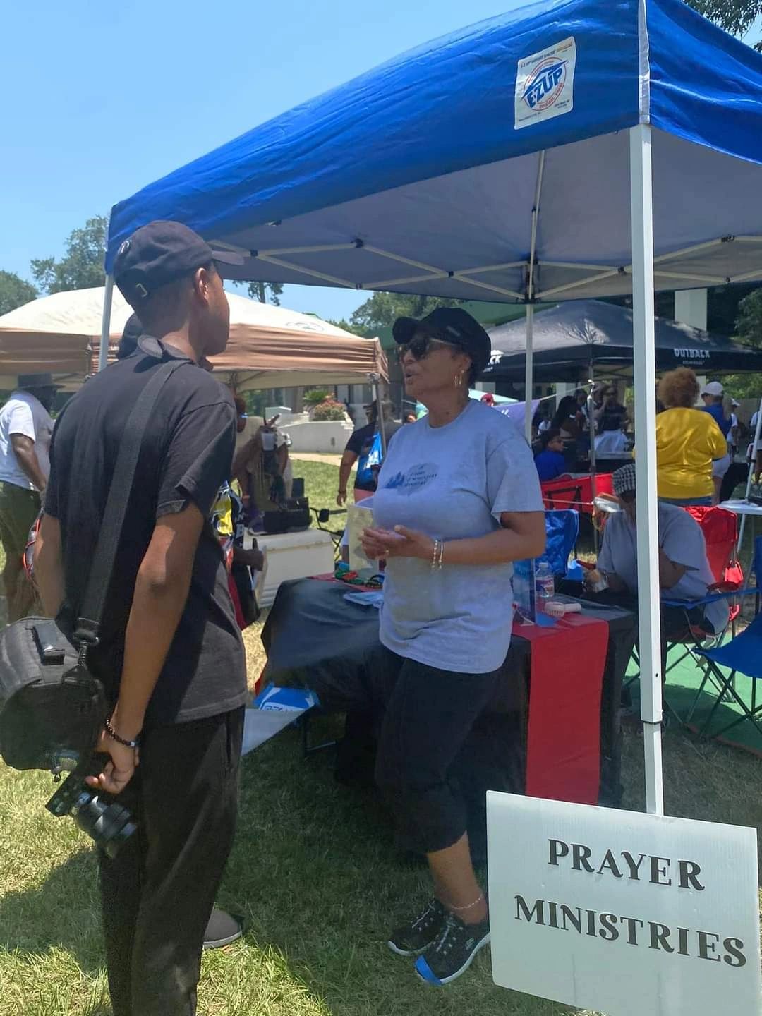 GEM on the move. Prayer Tent for Juneteenth Annual Celebration 2023