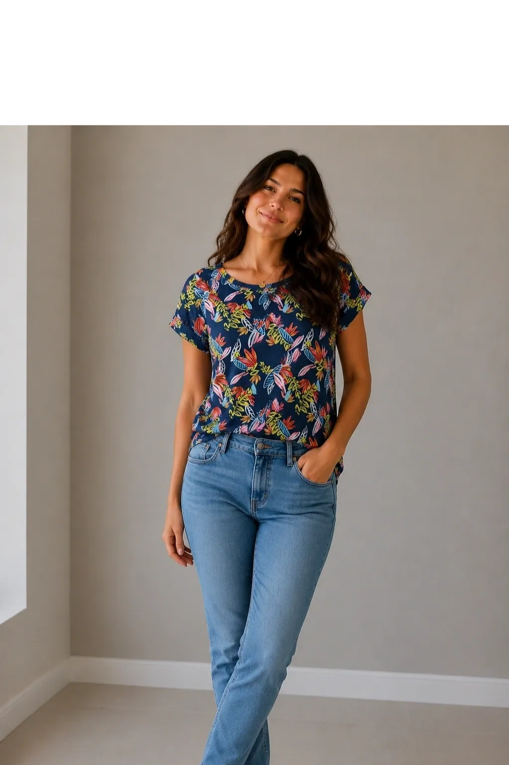 Esprit Satin Front T-Shirt