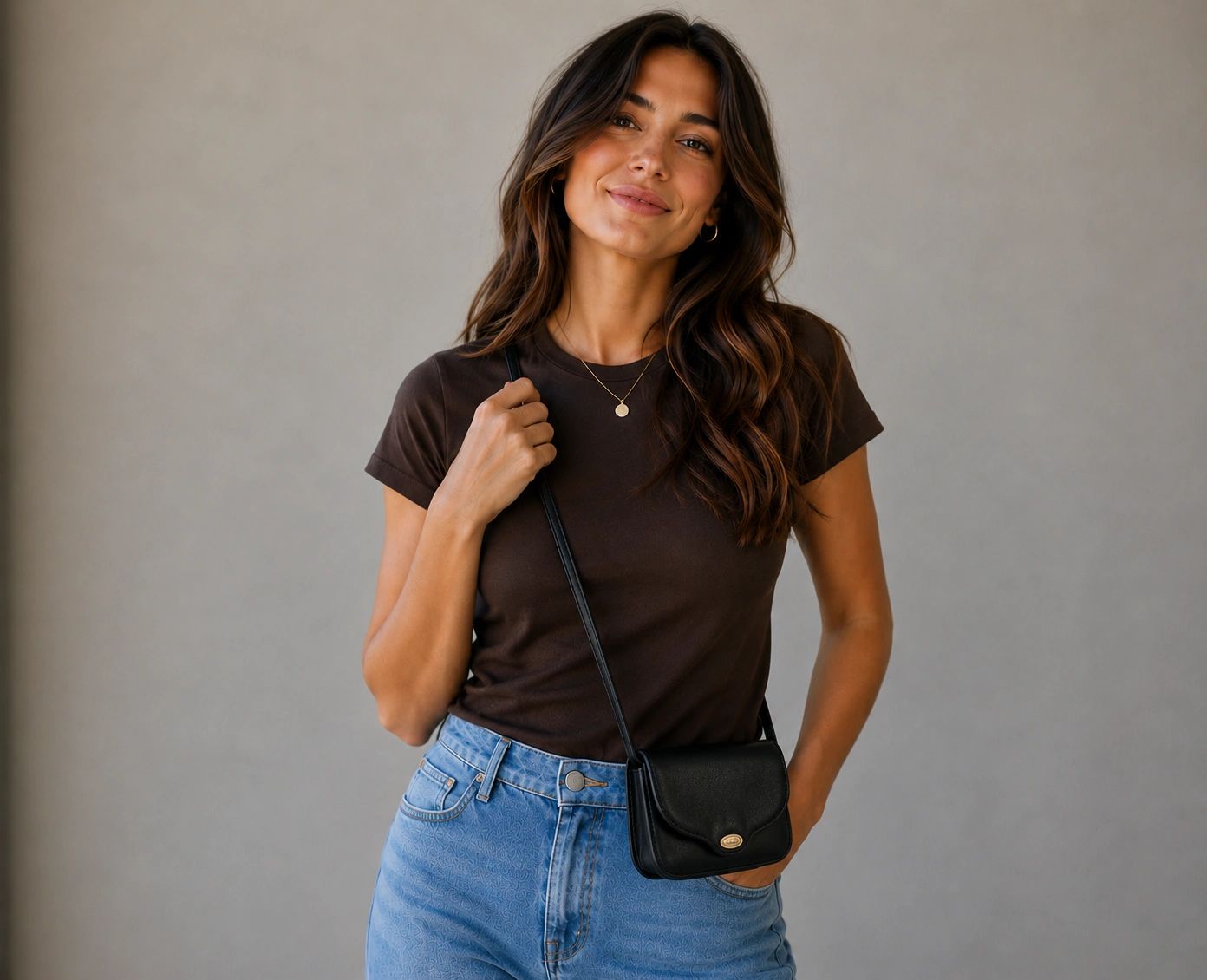 Enny Small Crossbody Bag — Black