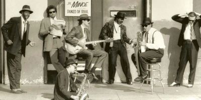 L-R: Julius "Dr J" Dawson (bass), "Billy from Philly" Smith (drums), Wayne Osborne (tenor and alto s