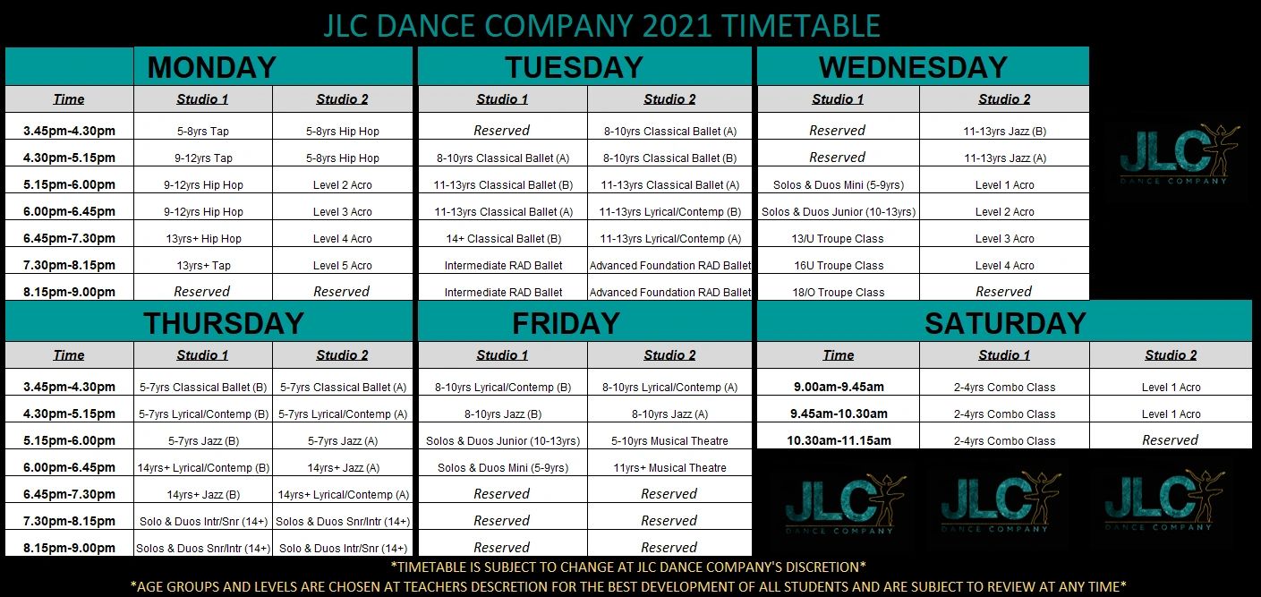Dance Classes Jlc Dance Company