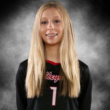 Young female athlete posing for a portrait.
