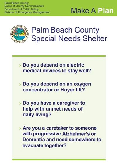 Hurricane Preparedness Kit for The Elderly, Palm Beach