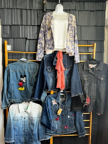 denim jackets - some custom made 