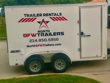 Trailer Rentals 12 foot enclosed cargo trailer rental DFW