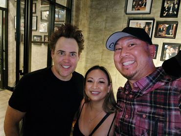 Orny Adams with Comedy Reviewers 