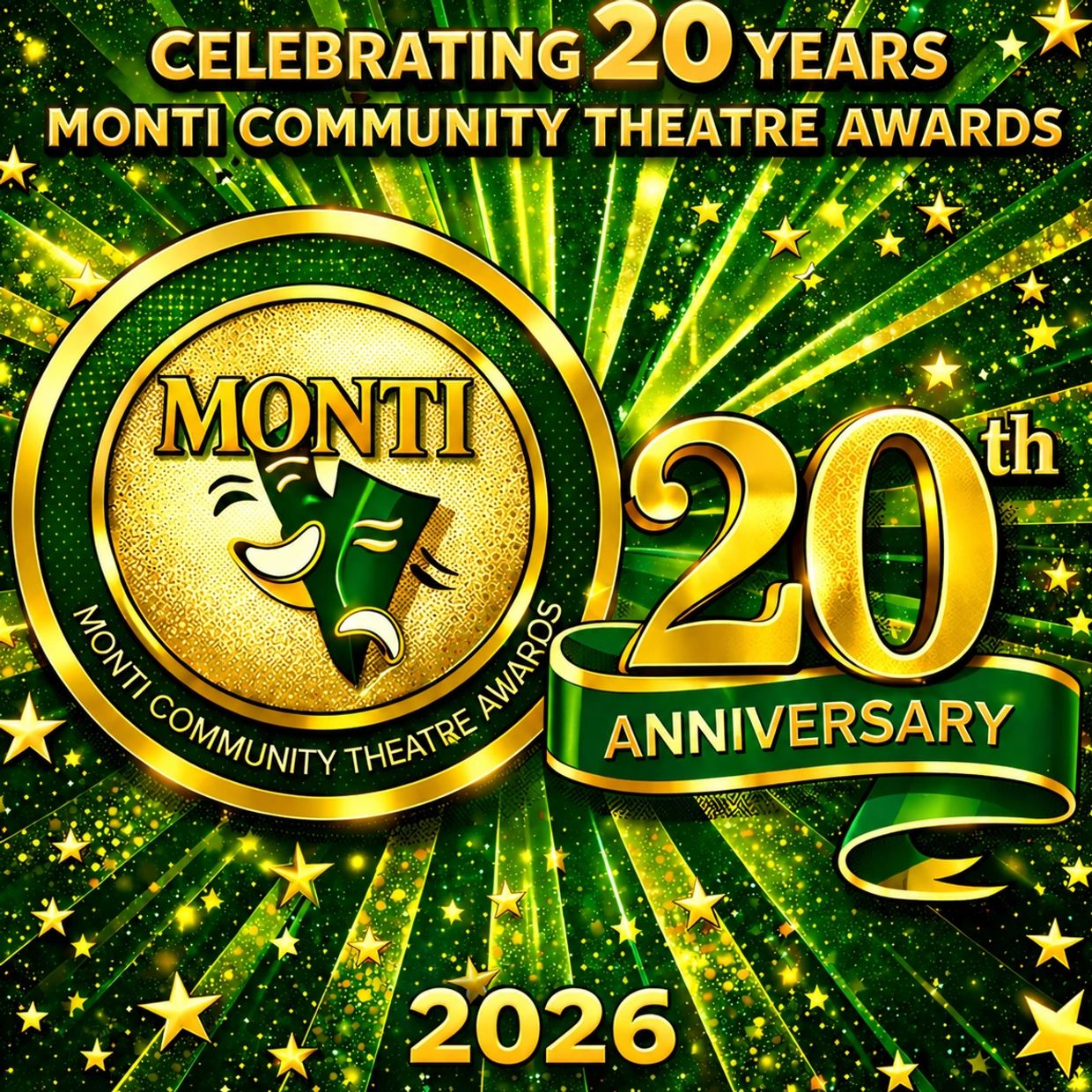 Monti Community Theatre Awards 20th anniversary celebration in 2026.