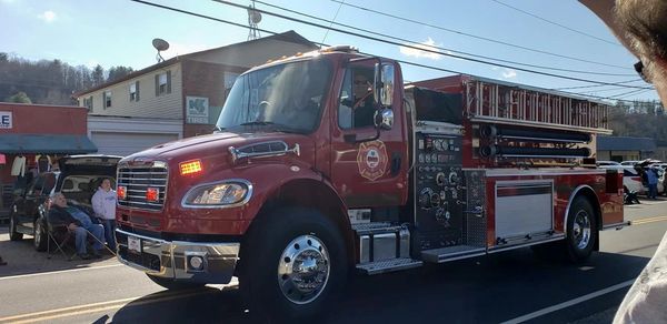 Tanker 12 in the Burnsville Christmas Parade 2019