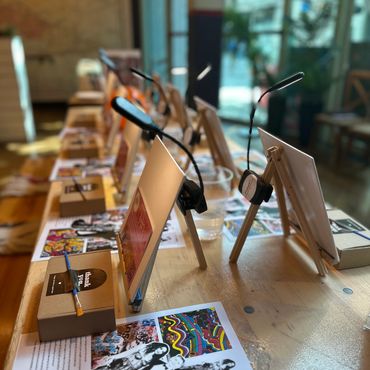 Fun and creative hen party sip and paint event with Paint & Pompom in Cardiff