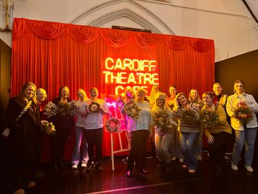 Wreath making workshop with Paint & Pompom at a theatre venue in Cardiff