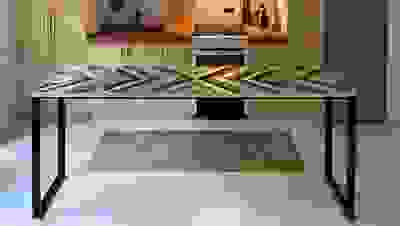 Metal Furniture Legs and steel table frames Custom Made Timber Herringbone Table Tops 