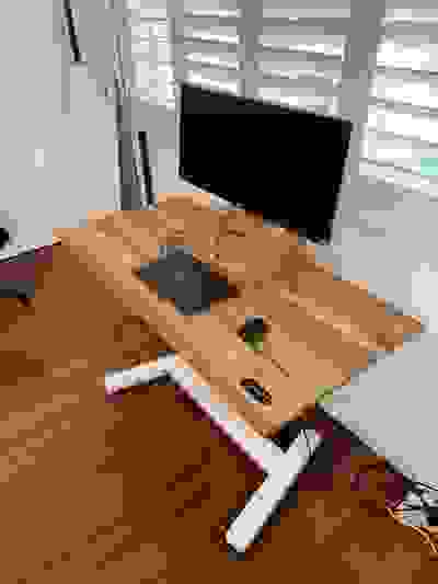 Sit and Stand Timber Home Office Computer Desks Work Station Top