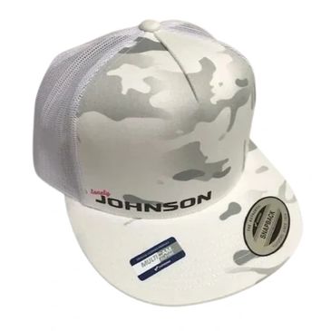 Lonely Johnson Flat Bill Hat - Snow Leopard - Yupoong 