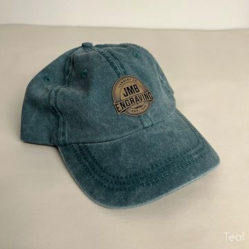 Teal Hat with Customized Sandstone/Black Patch