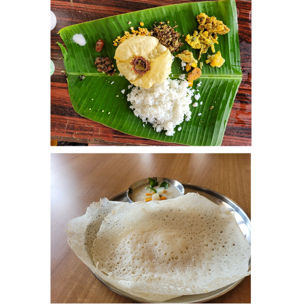Traditional pure vegetarian Kerala style food