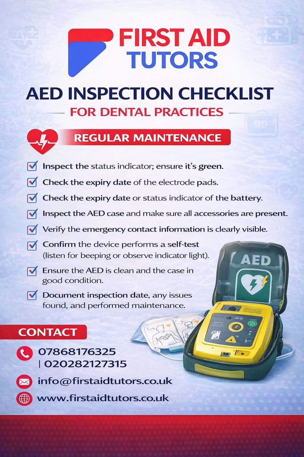 AED INSPECTION CHECKLIST