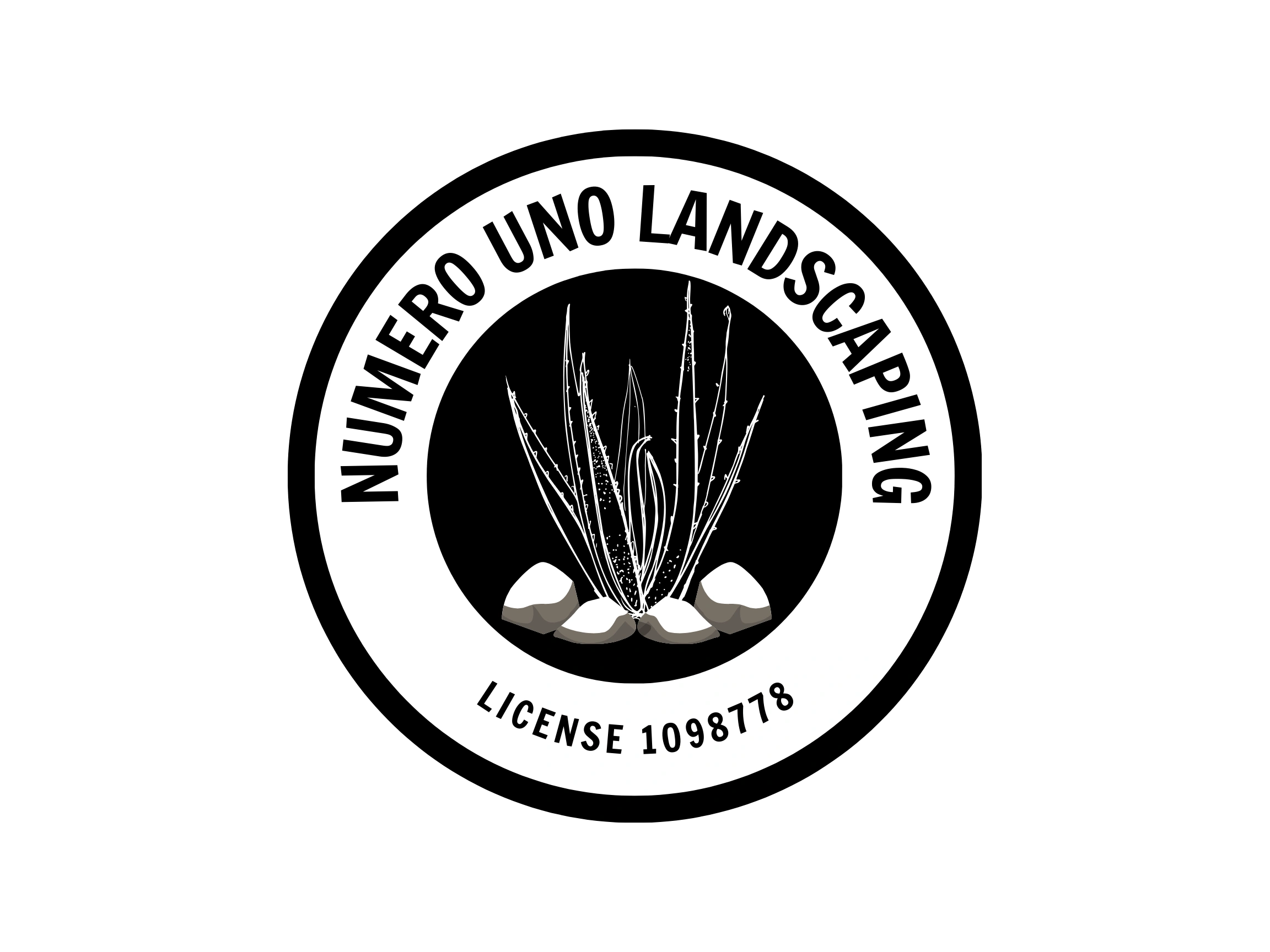 NUMERO UNO LANDSCAPING logo