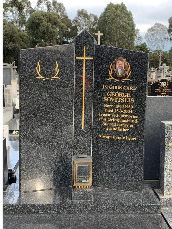 Headstone before additional inscription
