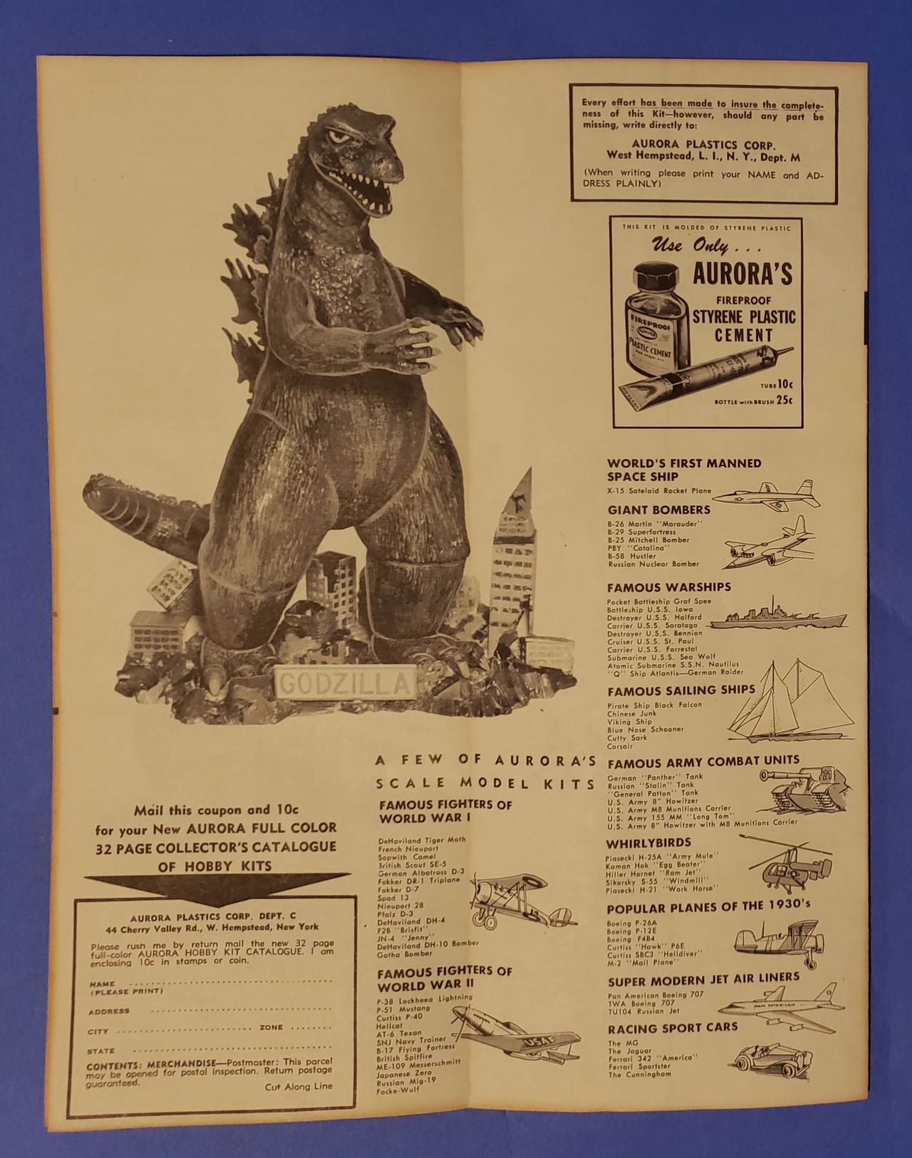 The Aurora Godzilla Model Kit History