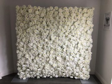 flower wall, ivory flower wall, backdrop, photographic backdrop, centre display, party, event, party