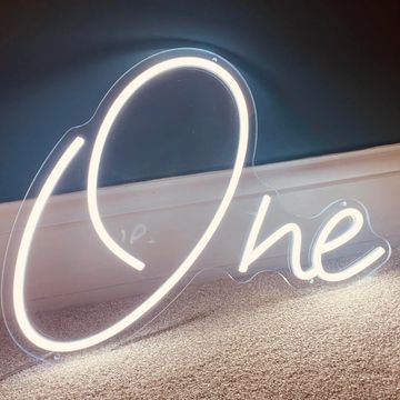 NEON ONE HANGING SIGN