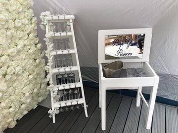 prosecco ladder and pimp your prosecco table, for weddings and parties, to hire west sussex