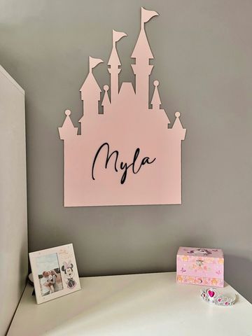 princess castle wall sign