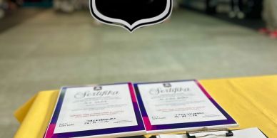 Certificates and paperwork on a table at Demirhan Sports Club.