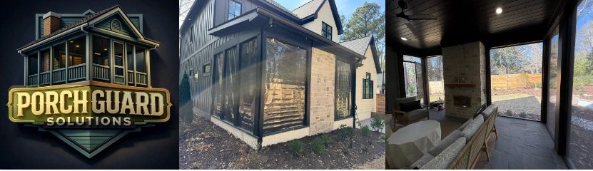 Seasonal Porch Protection System that fits over your existing Screen Porch to Greatly Reduce Pollen