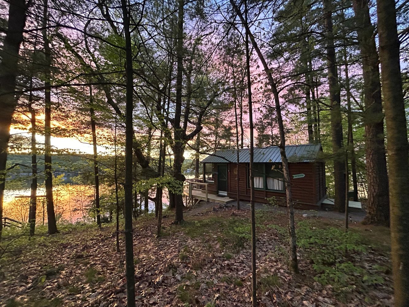 Sunset over Butterfield Lake spring 2025