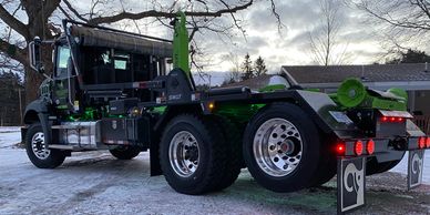 Mack Granite Hooklift Truck With Multilift Optima 15 Hooklift and Donovan Swat Tarp System 