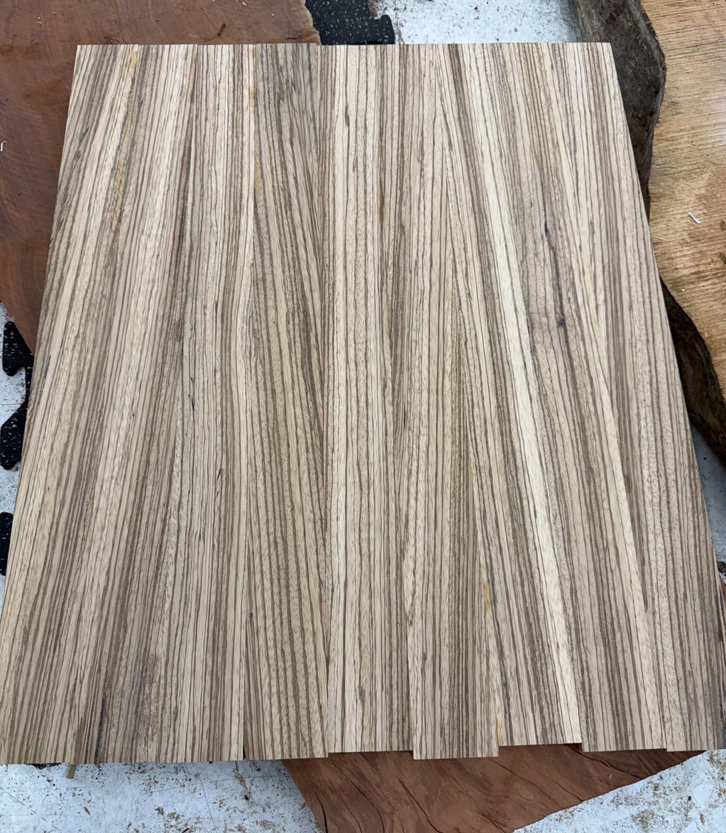West African Zebra Wood. Glued up and ready to make your 737 NG or MAX. This is some of the most exc