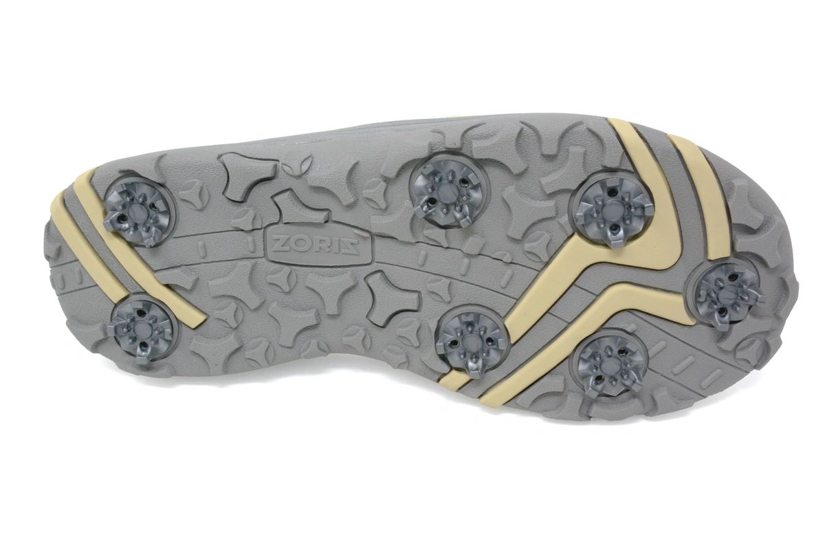 Zoriz Men's Golf Shoes Slides Sandals Cream Grey