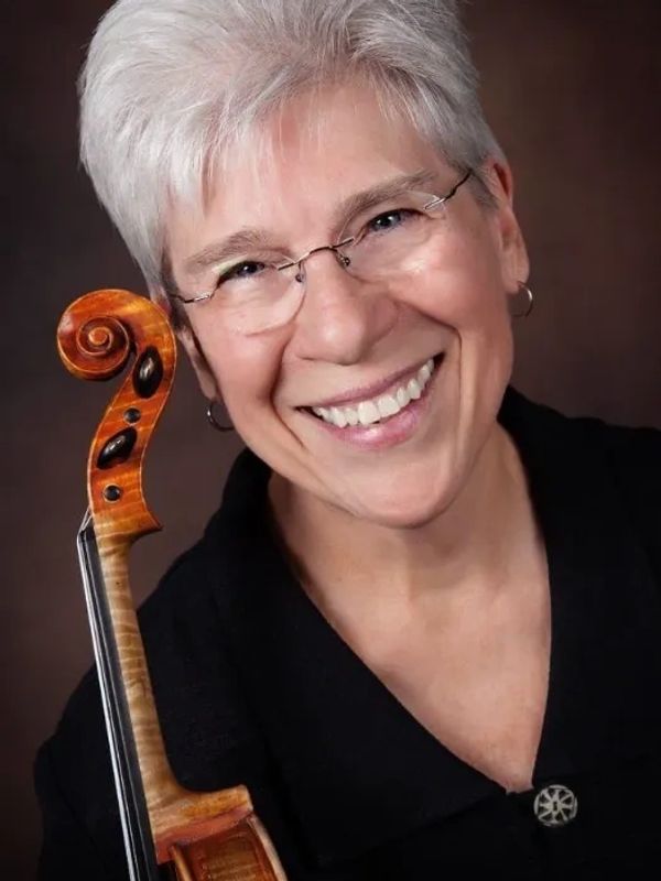Ms Martha with her violin