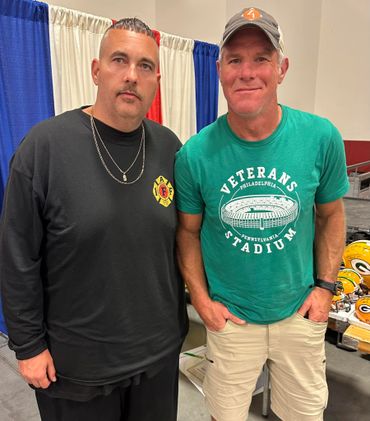 Monk and Brett Favre at CSA - October 2024.