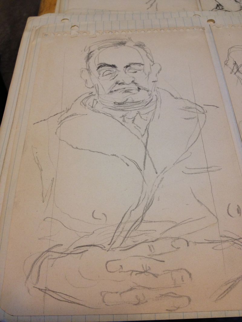 Subway_Solo Man w Hands Clasped SKETCH.JPG