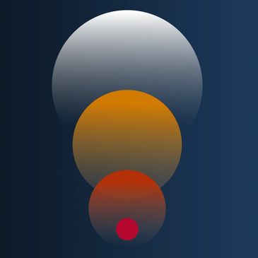 Das Logo der Tantraschule. Kreise symbolisieren die Chakren im Körper.