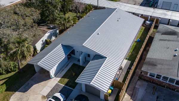 Metal roof installation in Cocoa Beach, Florida