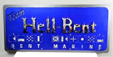 Bent marine boat dealer sign