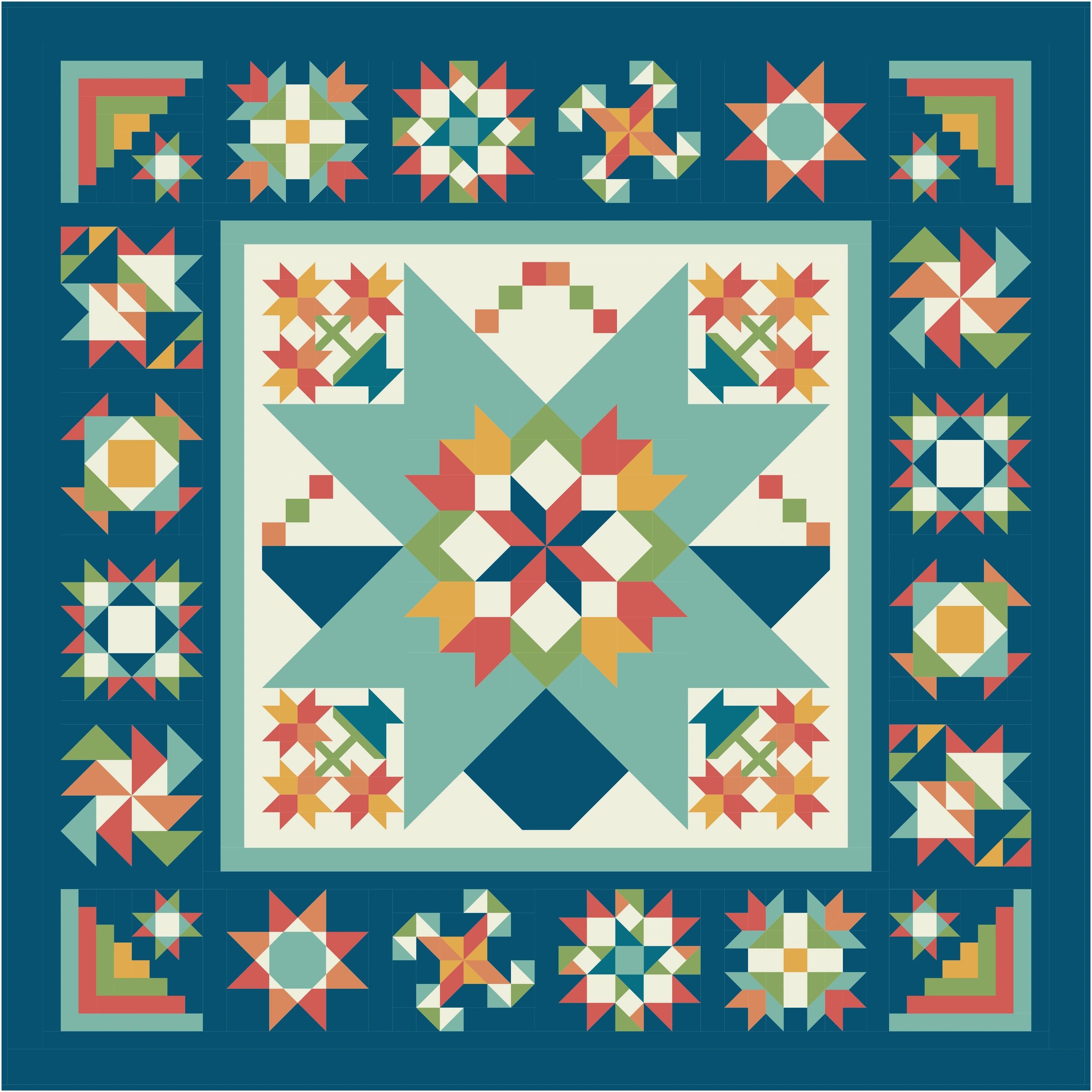 Baskets & Blooms Quilt Sampler Block of the Week 2026
