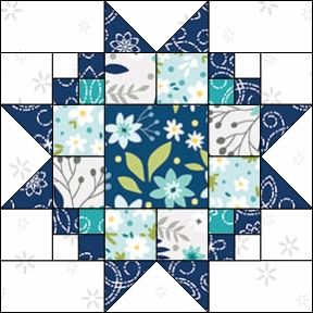 Maple Star Single Quilt Block Pattern