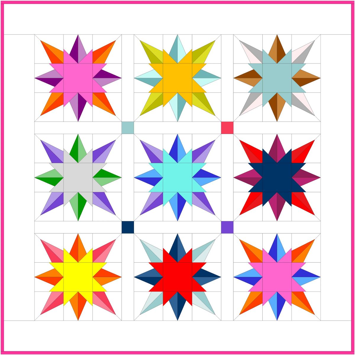 Compass Star with pdf paper templates