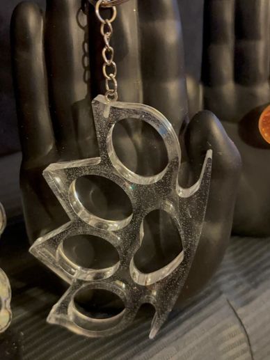 Non brass epoxy knuckle key chain by Kiana Olsson
