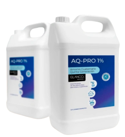 Desinfectante concentrado AQ-PRO para limpieza y prevención de infecciones en superficies