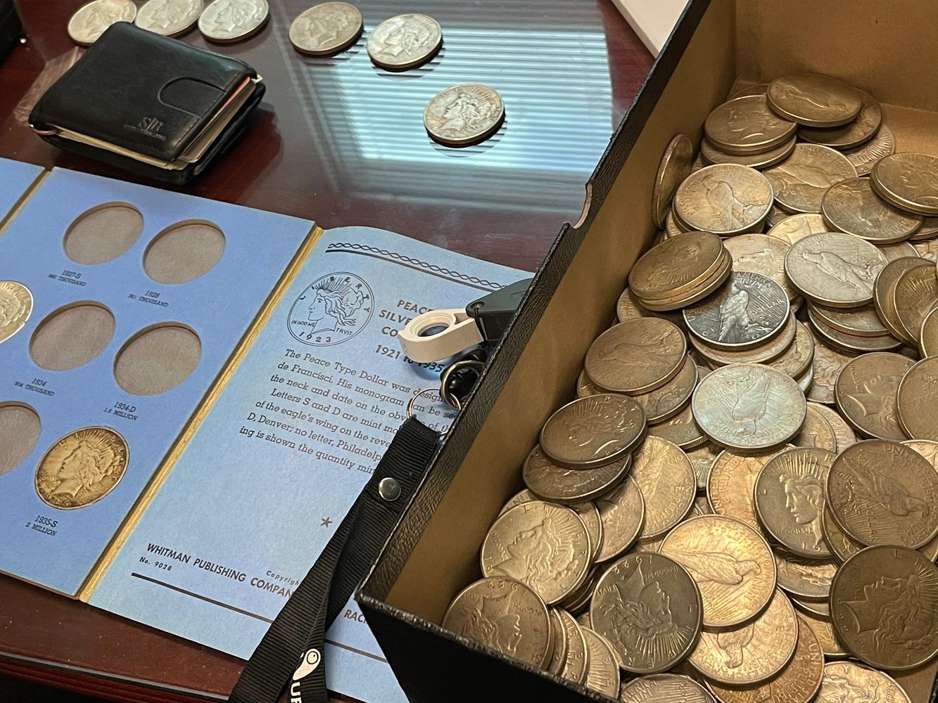 Rare coins pressed into Whitman blue folders are often found in inherited coin collections.