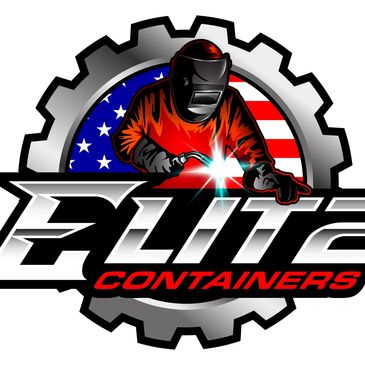 Company logo for Elite Containers, LLC.  Producing standard and custom metal waste containers.