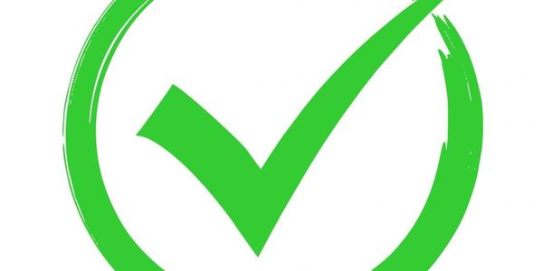 Green checkmark inside a circle symbolizing approval or correctness.