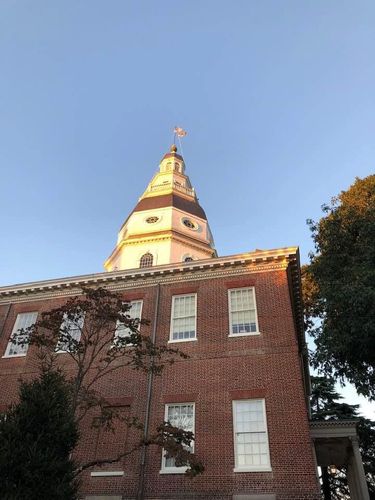 State House dome in the City of Annapolis, Maryland