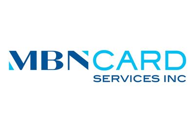 Logo of MBN Card Services Inc in blue shades.